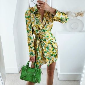 BLOGGER FAVVE Zara 60s style Multicolored Printed Dress in XS